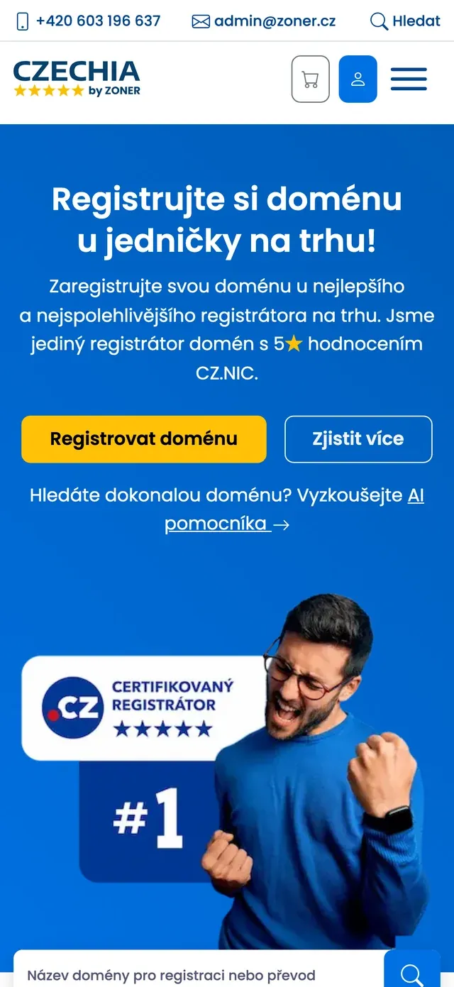 Czechia.com v telefonu