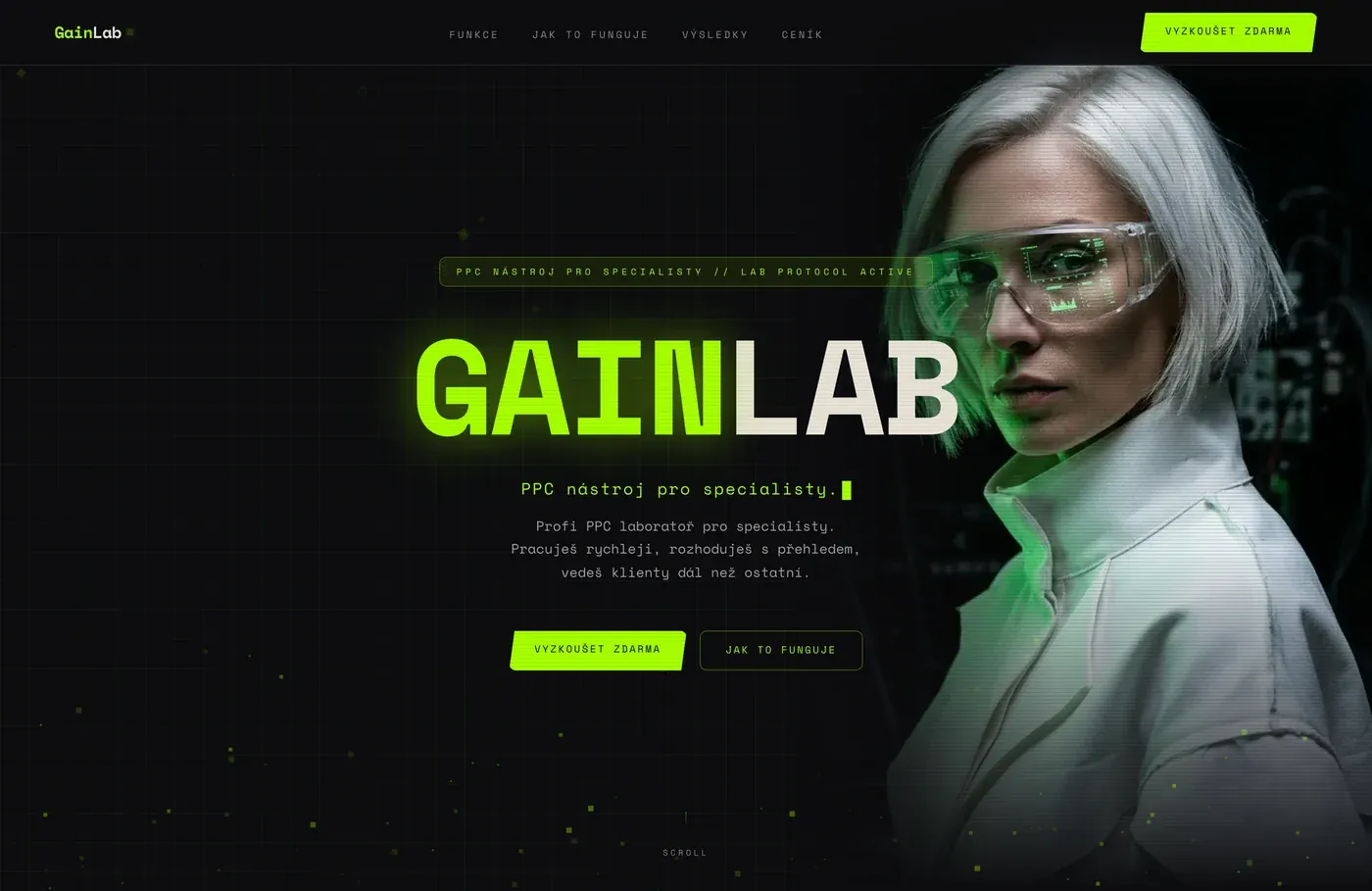 Gainlab na počítači