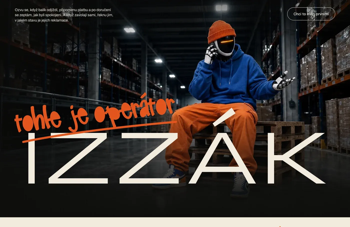 Izzák operátor na počítači
