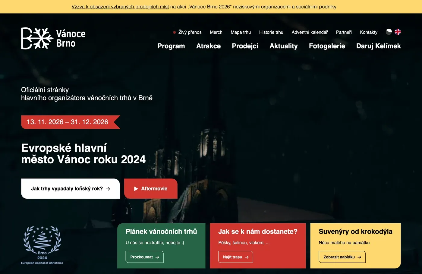 Vánoce Brno na počítači